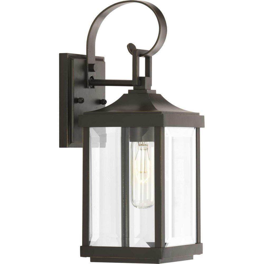 Progress Lighting Antique Bronze 1-Light 100W Tall Outdoorl Wall Sconce 