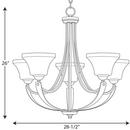 Progress Lighting Polished Nickel 100W 5-Light Medium E-26 Incandescent Chandelier 