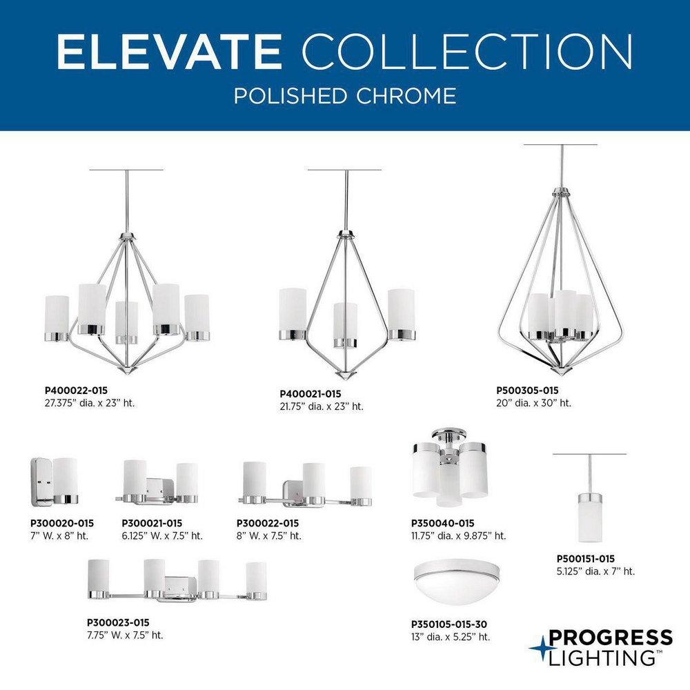 Progress Lighting Polished Chrome 100W 5-Light Medium E-26 Incandescent Chandelier 