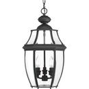 Progress Lighting Black 60W 3-Light Candelabra E-12 Incandescent Hanging Lantern 