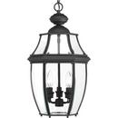 Progress Lighting Black 60W 3-Light Candelabra E-12 Incandescent Hanging Lantern 