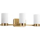 Progress Lighting Brushed Bronze 100W 3-Light Medium E-26 Incandescent Bath Vanity Wall Light 