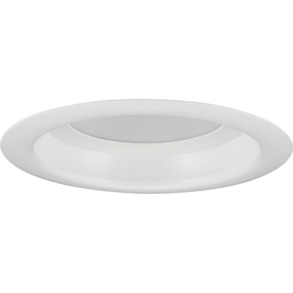 Progress Lighting Satin White 5 in. 9W 1-Light Flush Mount Ceiling Fixture 