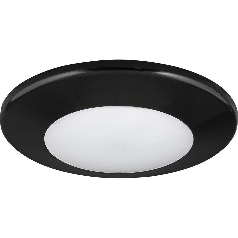 Progress Lighting Black 17W 1-Light Flushmount Ceiling Light 
