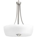 Progress Lighting Brushed Nickel 18 in. 100W 3-Light Incandescent Pendant 