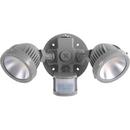 Progress Lighting Metallic Grey 26.6W 2-Light LED Security and Flood Light with Motion Sensor 