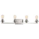 Progress Lighting Brushed Nickel 60W 4-Light Medium E-26 Incandescent Bath Vanity 