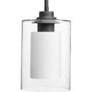 Progress Lighting Graphite 5-7/8 in. 100W 1-Light Mini Pendant 