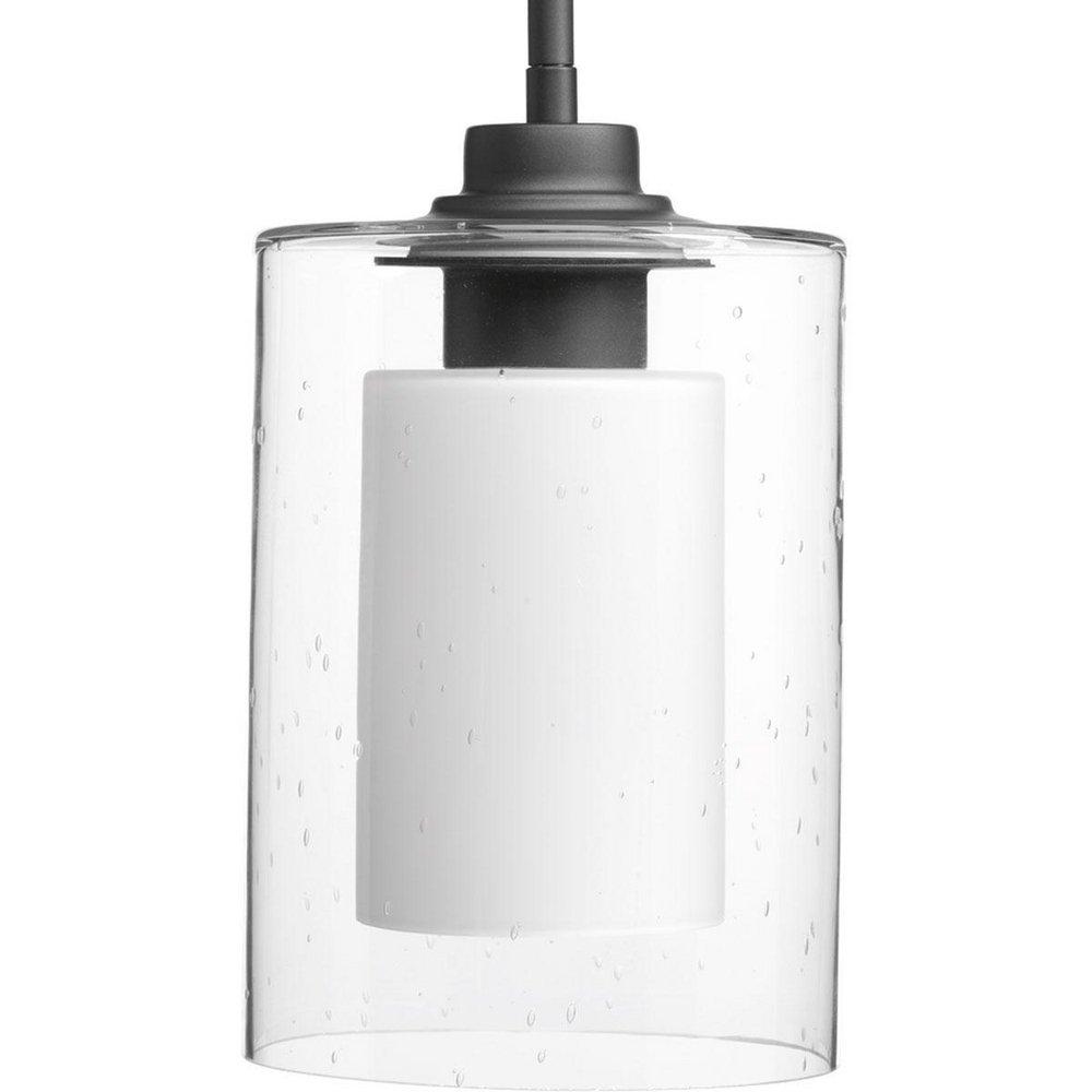 Progress Lighting Graphite 5-7/8 in. 100W 1-Light Mini Pendant 