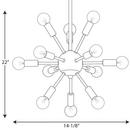 Progress Lighting Polished Nickel 25W 12-Light Chandelier 