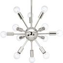 Progress Lighting Polished Nickel 25W 12-Light Chandelier 