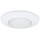 17.3W 3000K LED Flushmount Ceiling Fixture with White Polycarbonate Lens  in White
