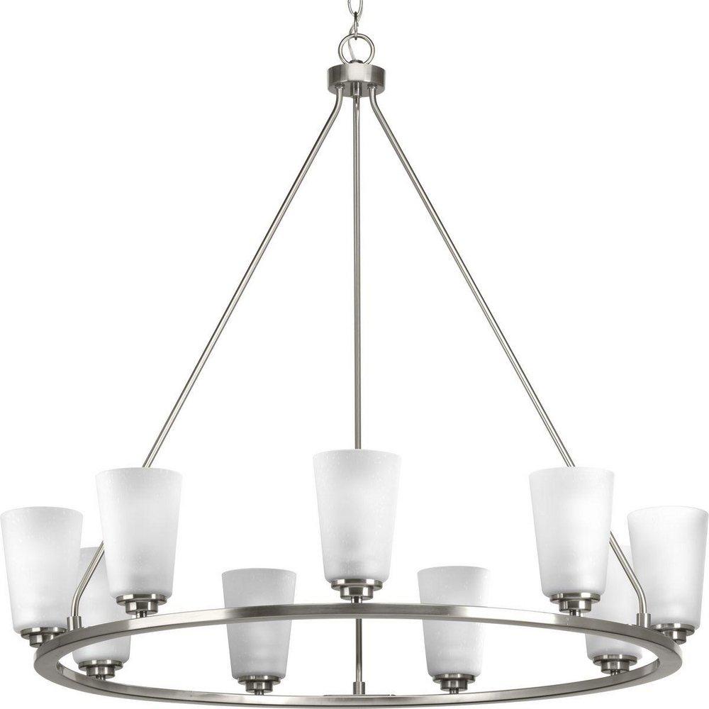 Progress Lighting Brushed Nickel 9-Light 60W Medium E-26 Incandescent Chandelier 