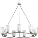 Progress Lighting Brushed Nickel 9-Light 60W Medium E-26 Incandescent Chandelier 