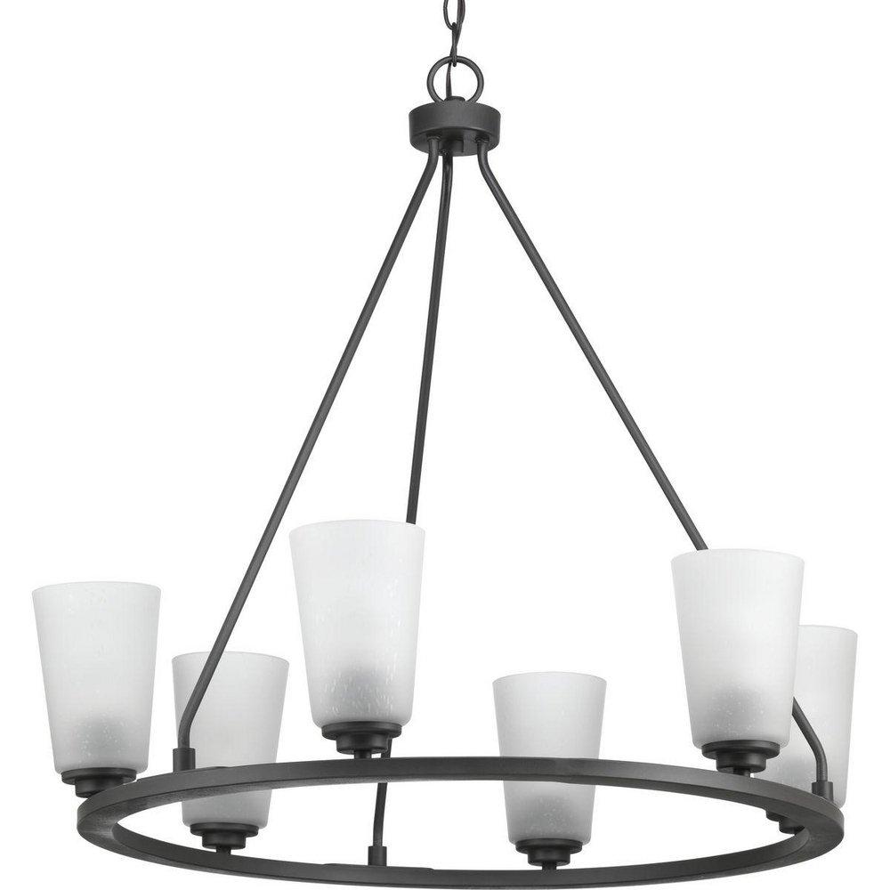 Progress Lighting Graphite 6-Light 60W Medium E-26 Incandescent Chandelier 