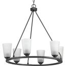 Progress Lighting Graphite 6-Light 60W Medium E-26 Incandescent Chandelier 