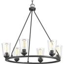 Progress Lighting Graphite 6-Light 60W Medium E-26 Incandescent Chandelier 