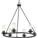 Progress Lighting Graphite 6-Light 60W Medium E-26 Incandescent Chandelier 