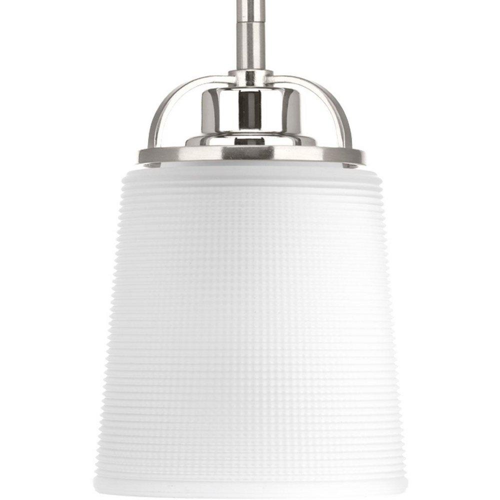 Progress Lighting Brushed Nickel 5-1/8 in. 100W 1-Light Medium E-26 Incandescent Mini Pendant 