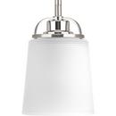 Progress Lighting Brushed Nickel 5-1/8 in. 100W 1-Light Medium E-26 Incandescent Mini Pendant 