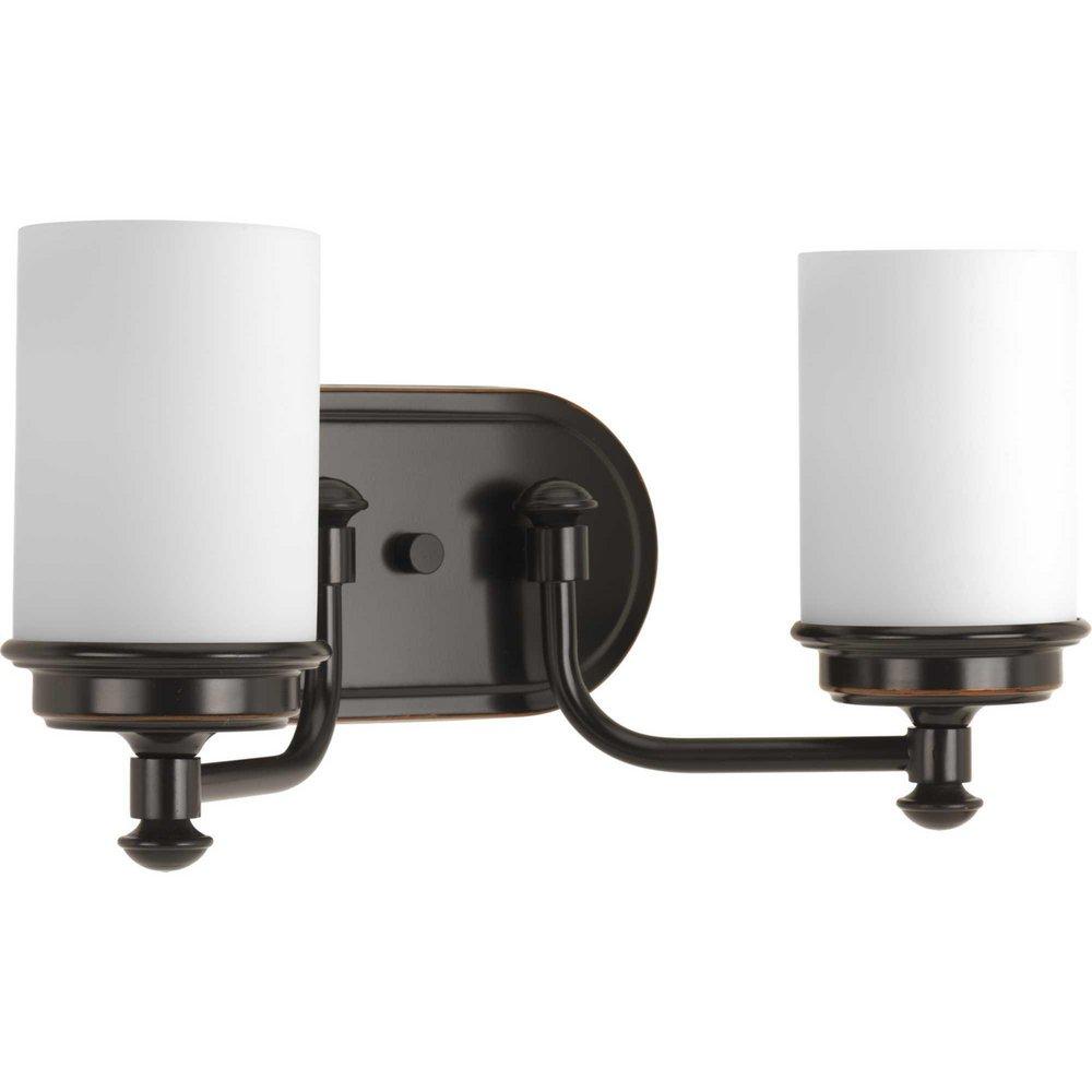Progress Lighting Rubbed Bronze 100W 2-Light Medium E-26 Incandescent Bath Vanity 