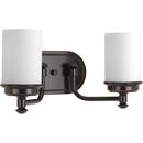 Progress Lighting Rubbed Bronze 100W 2-Light Medium E-26 Incandescent Bath Vanity 