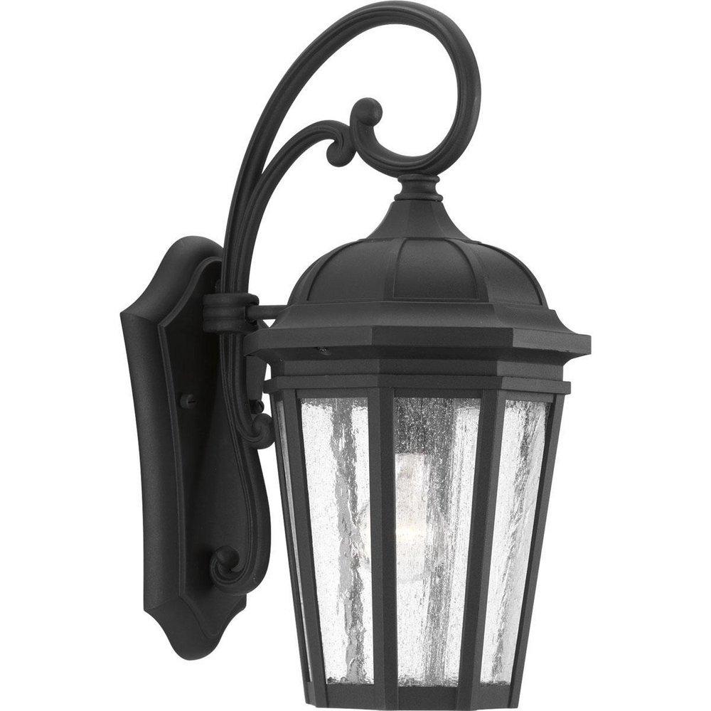 Progress Lighting Black 100W 1-Light Medium E-26 Incandescent Outdoor Wall Sconce 
