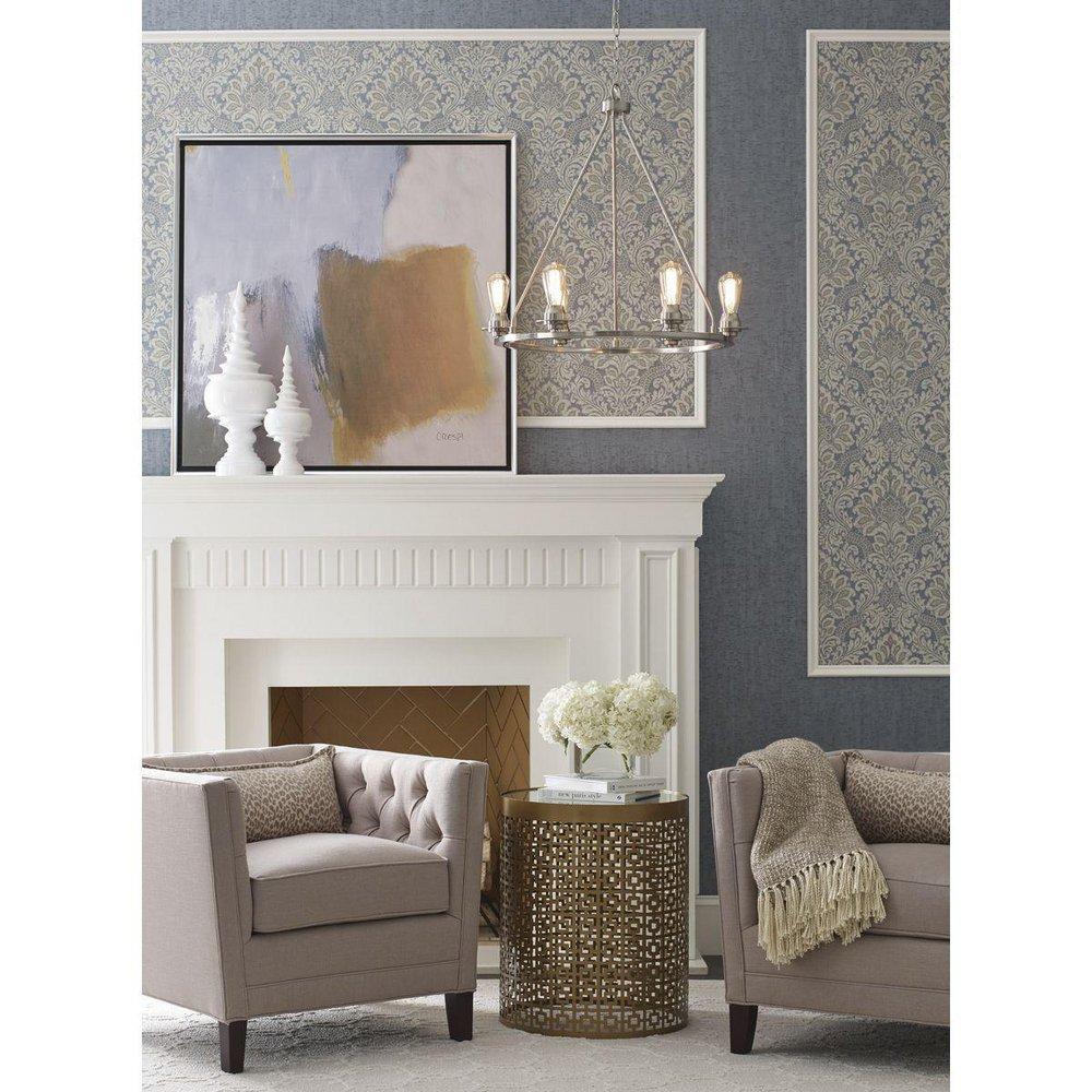 Progress Lighting Brushed Nickel 6-Light 60W Medium E-26 Incandescent Chandelier 