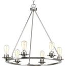 Progress Lighting Brushed Nickel 6-Light 60W Medium E-26 Incandescent Chandelier 