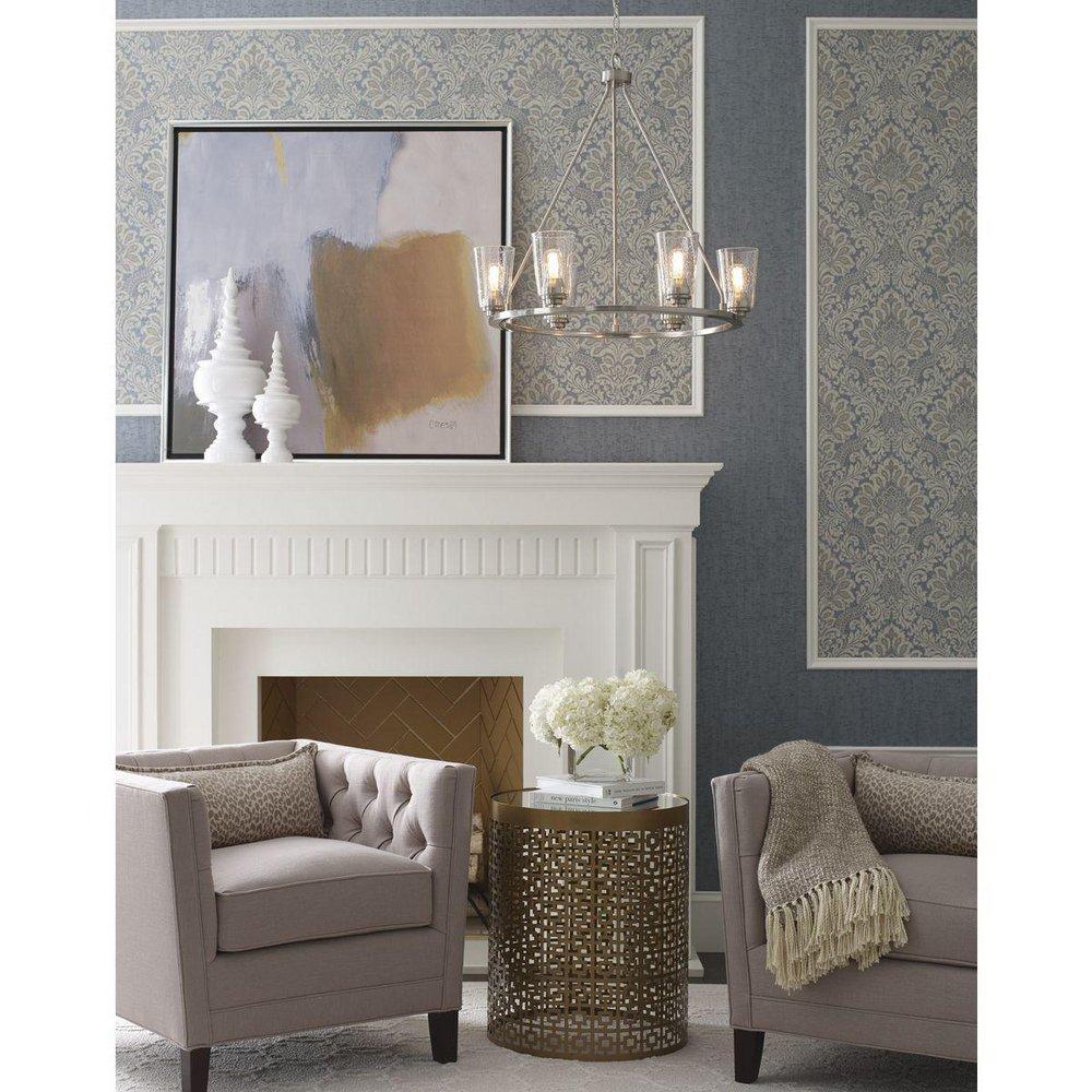 Progress Lighting Brushed Nickel 6-Light 60W Medium E-26 Incandescent Chandelier 