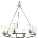 Progress Lighting Brushed Nickel 6-Light 60W Medium E-26 Incandescent Chandelier 