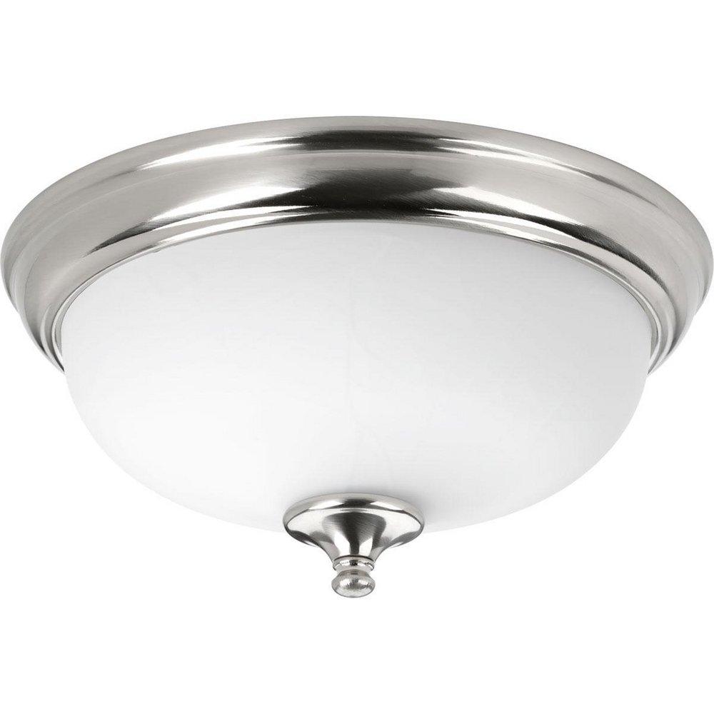 Progress Lighting Brushed Nickel P350002-009-30 1-21W 3000K FLUSH MOUNT 