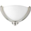 Progress Lighting Polished Nickel P350035-104 2-60W MED FLUSH MOUNT 