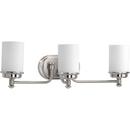 Progress Lighting Brushed Nickel 100W 3-Light Bath Light 