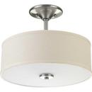 Progress Lighting Brushed Nickel 75W 2-Light Ceiling Fixture 