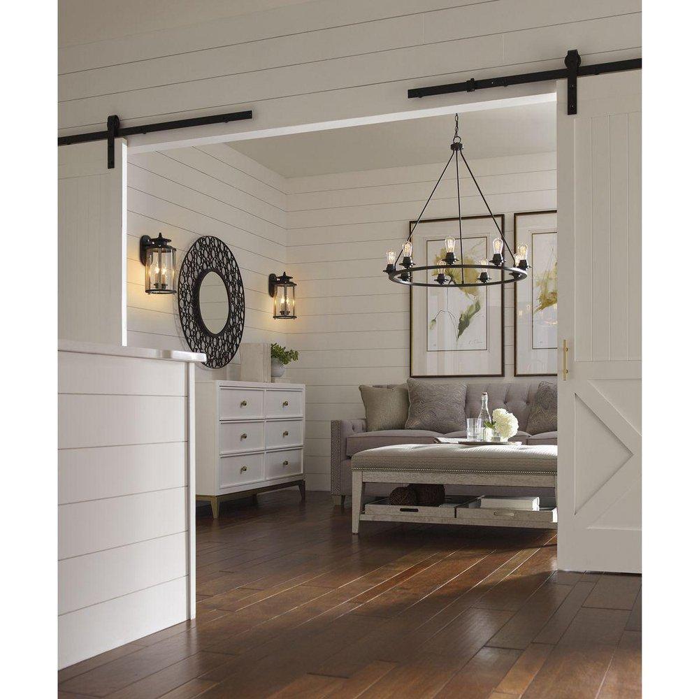 Progress Lighting Graphite 9-Light 60W Medium E-26 Incandescent Chandelier 