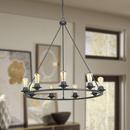 Progress Lighting Graphite 9-Light 60W Medium E-26 Incandescent Chandelier 