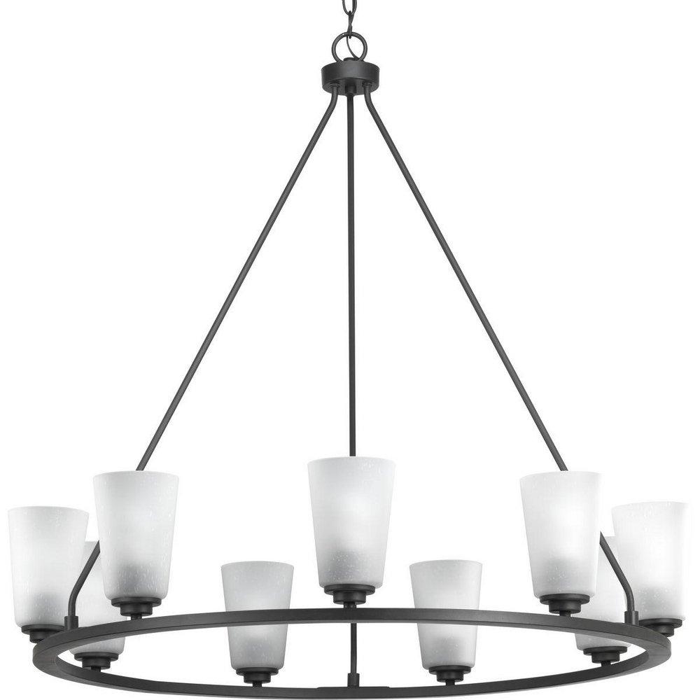 Progress Lighting Graphite 9-Light 60W Medium E-26 Incandescent Chandelier 