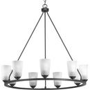Progress Lighting Graphite 9-Light 60W Medium E-26 Incandescent Chandelier 