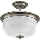Progress Lighting Antique Nickel 100W 2-Light Medium E-26 Ceiling Light 