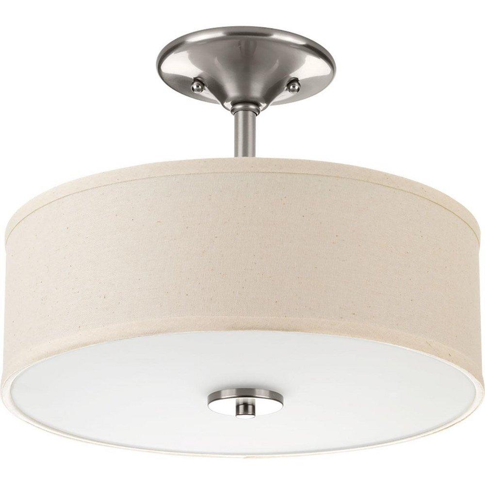Progress Lighting Brushed Nickel 17W Ceiling Fixture 