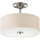Progress Lighting Brushed Nickel 17W Ceiling Fixture 