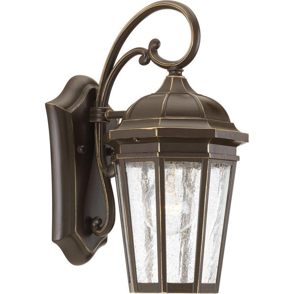 Progress Lighting Antique Bronze 100W 1-Light Medium E-26 Incandescent Small Outdoor Wall Sconce 