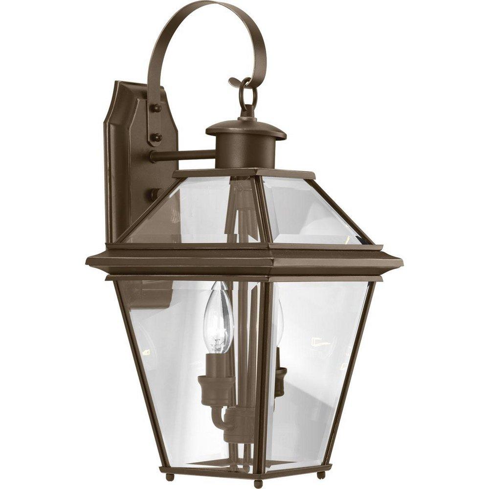 Progress Lighting Antique Bronze 2-Light 60W Down Lighting Medium Wall Lantern 
