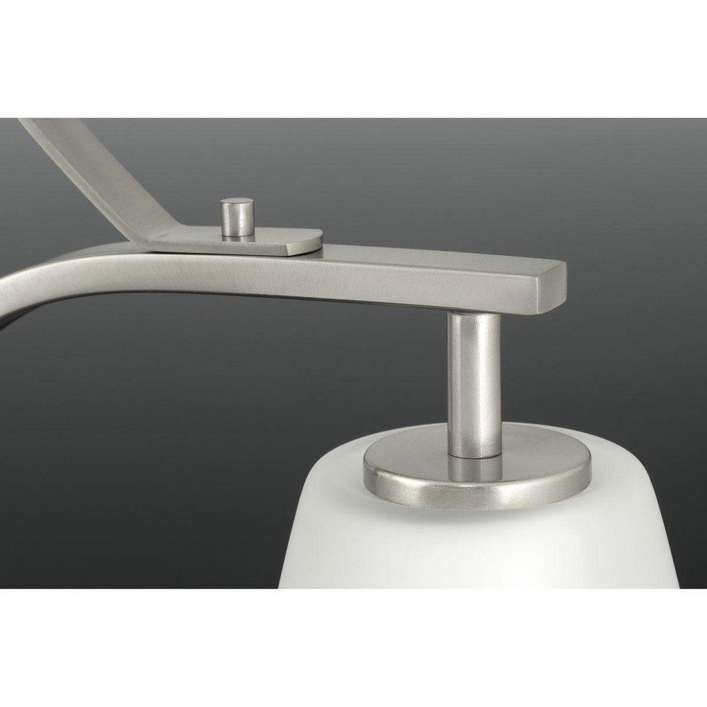 Progress Lighting Brushed Nickel 21 in. 100W 3-Light Medium E-26 Incandescent Chandelier 