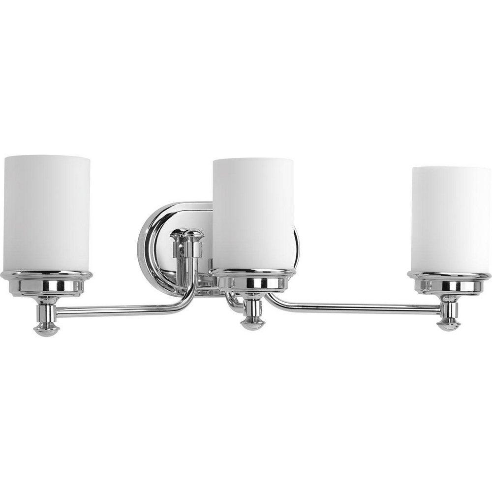 Progress Lighting Polished Chrome 100W 3-Light Medium E-26 Incandescent Bath Vanity 