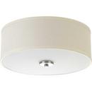 Progress Lighting Brushed Nickel 2-Light 60W Close-to-Ceiling Light Fixture 