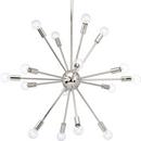 Progress Lighting Polished Nickel 25W 16-Light Chandelier 