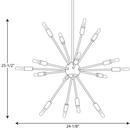 Progress Lighting Polished Nickel 25W 16-Light Chandelier 