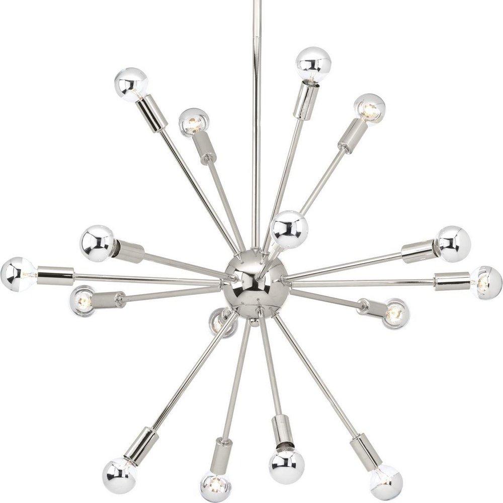 Progress Lighting Polished Nickel 25W 16-Light Chandelier 